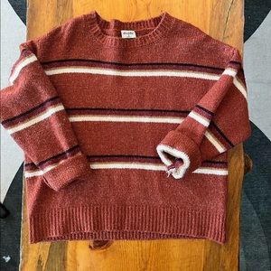 Oversized burnt orange sweater